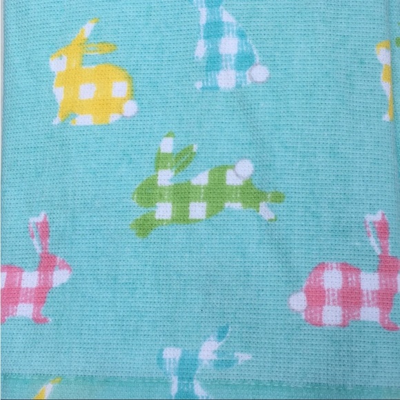 Isaac Mizrahi bunny dish towels set of two NWT all cotton in cheerful colors. - Picture 1 of 4